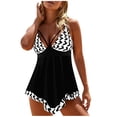 thumbnail image 2 of Mejor Belleza Mujer Traje de Baño de Moda Aumentar el tamaño 2 Piezas Tankini Tops de Bikini y Partes de Abajo Blanco M, 2 of 5