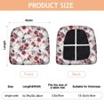 thumbnail image 3 of Pioneer Flower Seat Covers for Dining Room Chairs Set Of 4,Stretch Printed Washable Chair Seat Cover with Elastic Ties and Button,Removable Waterproof Couch Cushion Covers, 3 of 6