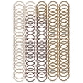 thumbnail image 1 of 100 Pcs Cuerdas de Pelo con Patrón Espiral para Mujeres y Niñas Color Marrón, 1 of 3