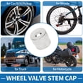 thumbnail image 3 of Tire Valve Stem Caps 9x8.2MM Car Wheel Valve Cap Copper Silver Tone for Car Bike Motorcycle Truck 16 Pcs, 3 of 7