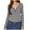 Black, variant on TSADFHJI Womens Tops Long Sleeve Fancy Women's Fashion Color Contrast Striped Knitwear Y 2K Clothes Long Sleeve V Neck Top Button Slim Shoulder T Shirt S White