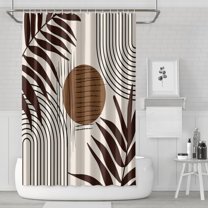 Waterproof Bohemian Shower Curtain 72x72 Inch Boho Style Polyester Unique Shower Curtain for Bathroom Hotel Home Decor with 12 Plastic Hooks