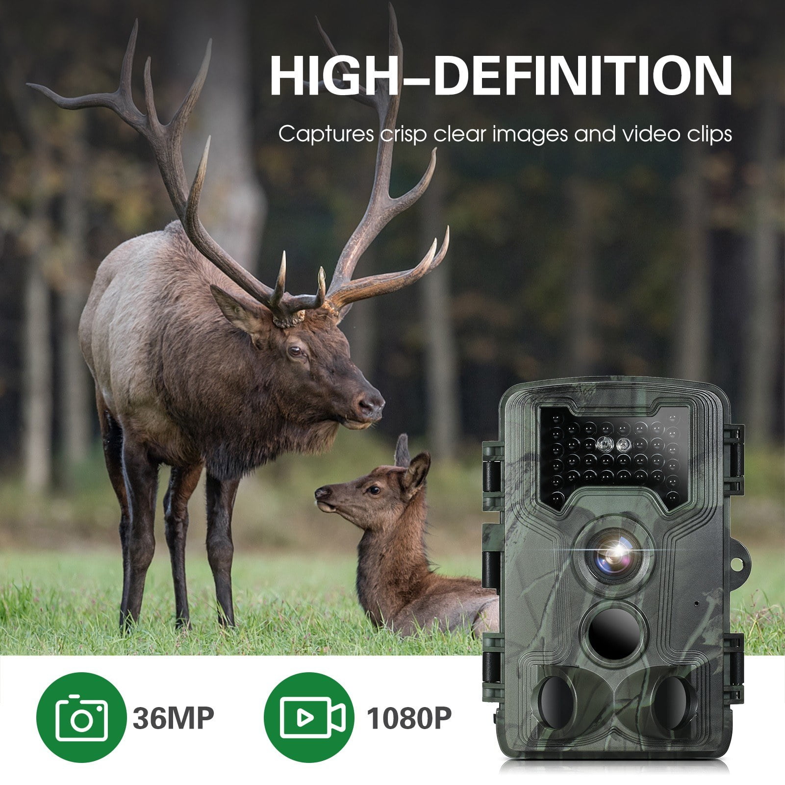 36MP 1080P Night Vision Waterproof Infrared Game Camera