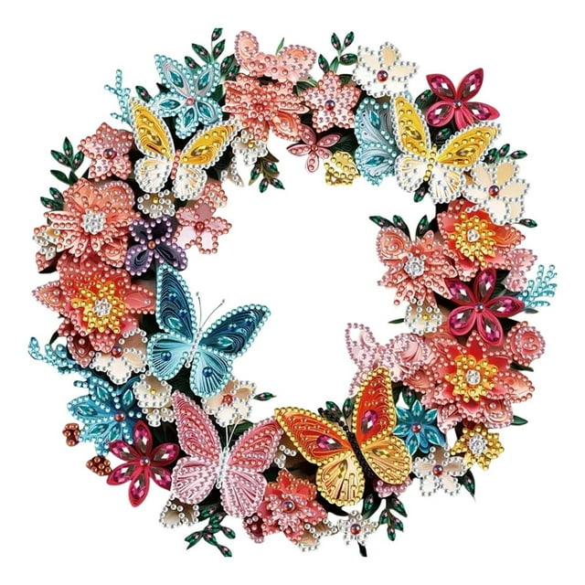 Full Round Special Shaped Rhinestone Art DIY Craft Kit for Adults Home Painting Pictures