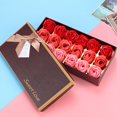thumbnail image 4 of 18 Rose Flower Simulation Bouquet Valentine's Day Romantic Gift With Box （Red）, 4 of 8