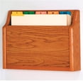 thumbnail image 1 of Wooden Mallet CH15-1BM Square Bottom Letter Size File Holder - Black & Medium Oak, 1 of 1