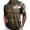 Brown, variant on Polos for Men Short Sleeve Lapel Zipper Camo Printing T Shirt Spring Summer Stylish Loose Casual Men Polo Shirts Brown XXL