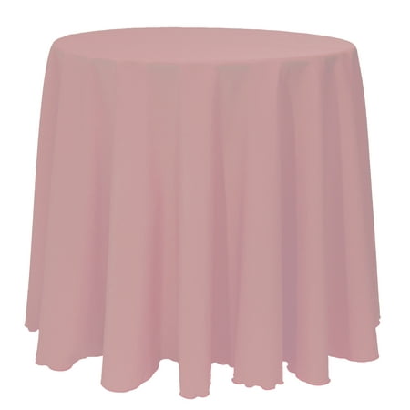 

Ultimate Textile (2 Pack) 96-Inch Round Polyester Linen Tablecloth - for Wedding Restaurant or Banquet use Mauve