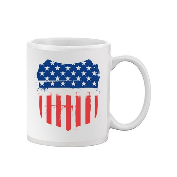 Shield With American Flag. Mug -Image by Shutterstock,