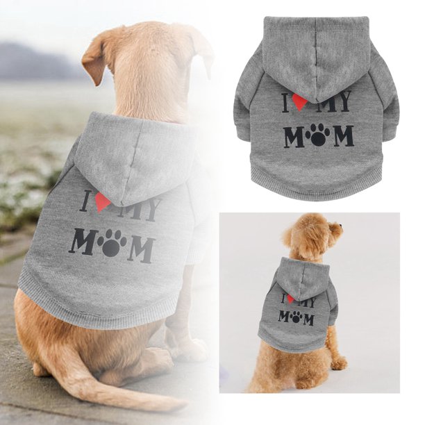 Suéter de Otoño Invierno para Mascotas - Con Capucha de Forro Polar, Poliéster, Broches Ajustables - Mantiene a Perros/Gatos Calientes en Clima Frío