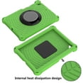 thumbnail image 3 of Dteck Kids Case for 9.7" iPad 6th Gen/iPad 5th Gen/iPad Air 2/iPad Air 1st Gen/iPad Pro 9.7", Heavy Silicone Shockproof Case Kids Friendly Cover with Shoulder Strap/Handle Stand, Green, 3 of 6