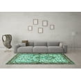 thumbnail image 3 of Ahgly Company Indoor Rectangle Persian Turquoise Blue Traditional Area Rugs, 5' x 7', 3 of 4