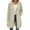 Beige, variant on Long Hoodies for Women 2025 Long Sleeve Zip Up Plain Hooded Sweatshirt with Pockets Hoodie Dress Jacket Coat