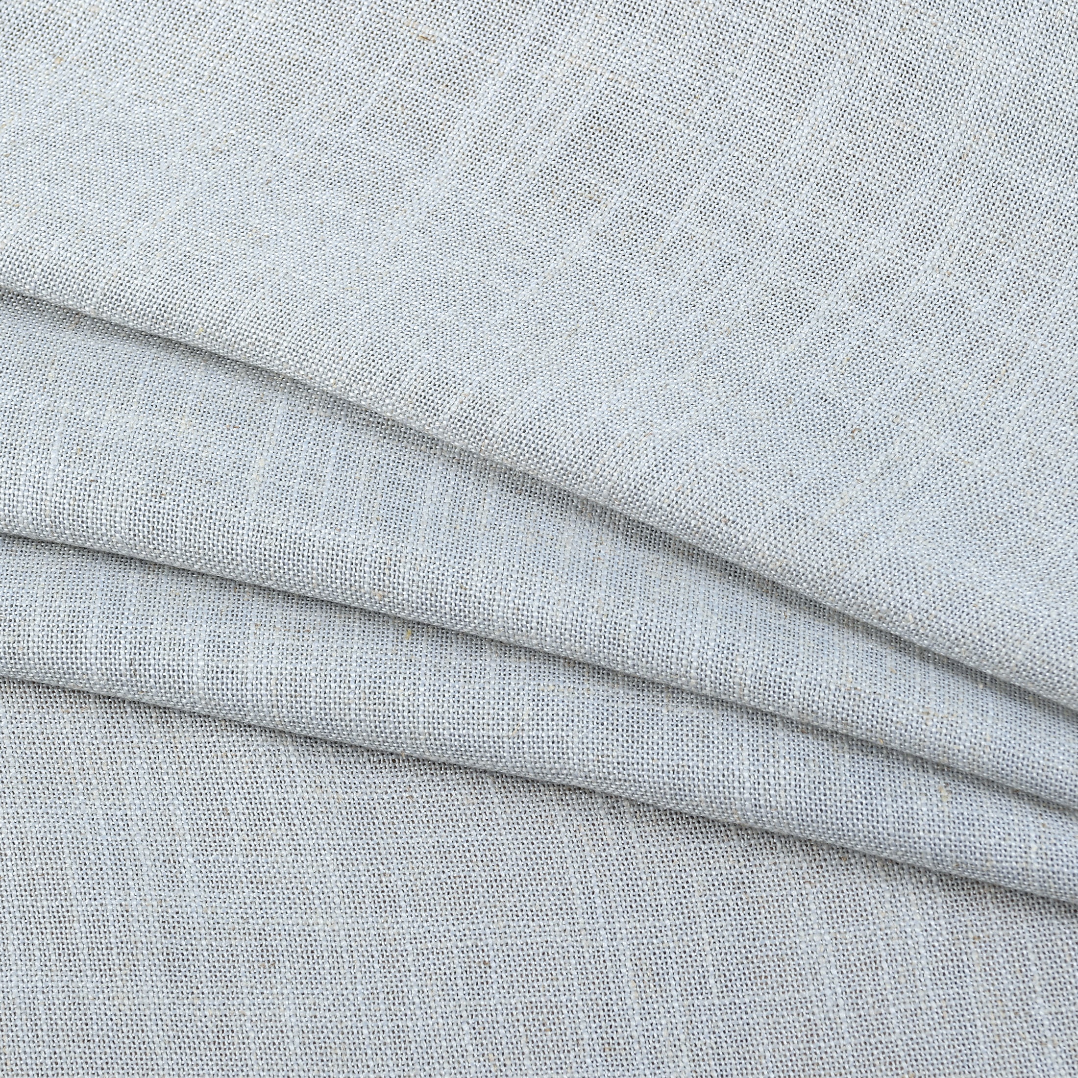 (2 pack) Better Homes & Gardens Light Filtering Linen Blend Rod Pocket Curtain, Single Panel, Soft Silver, 50" W x 84" L