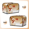 thumbnail image 3 of Uemuo Christmas Snowman Gift Print Toaster Cover 2 Slice, Small Kitchen Appliance Covers, Toaster Oven Cover with Loop, Bread Machine Cover Dust Cover Protection, 3 of 7