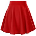 thumbnail image 3 of Women's Basic Flared Casual Mini Skate Skirt Versatile Stretchy, 3 of 4