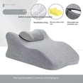 thumbnail image 3 of Throw Blankets Ergonomic Spinal Posture Support & Multi-Functional Bed Pillow- grey,Queen Size Blankets, 3 of 7