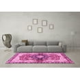 thumbnail image 3 of Ahgly Company Indoor Square Persian Pink Traditional Area Rugs, 6' Square, 3 of 4