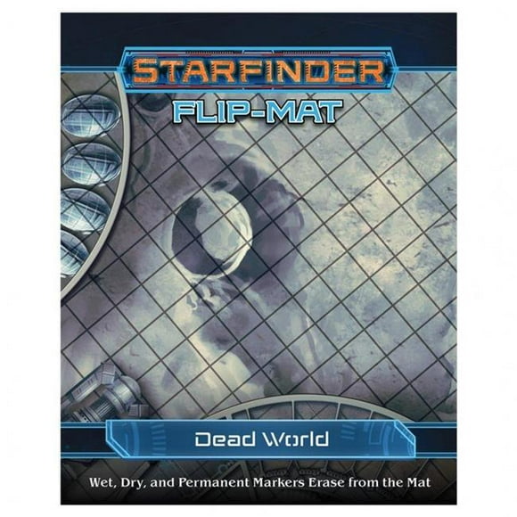 Paizo PZO7317 Starfinder Flip-Mat Monde Mort Jeu de Rôle Accessoires de Jeu