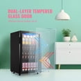 thumbnail image 3 of WANAI 125 Can Mini Fridge Glass Door 3.5 Cu.ft Beverage Cooler Refrigerator for Drink Soda Wine, 3 of 11