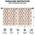 thumbnail image 2 of Blackout Kids Curtains,Beige Highland Cow Dot Pattern Childrens Insulated Curtains Set Of 2,Bedroom Essentials,Toddler Room Decor 52"x63", 2 of 5