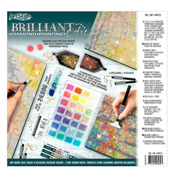 ArtSkills Brilliant Art Diamond Painting Kit, 3 Panel Wall Art Set – ShopEZ  USA