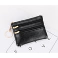 thumbnail image 3 of Fashion Women PU Leather Coin Card Wallet Key Ring Pouch Small Coin Purse Zipper Pocket Change Bag, 3 of 19