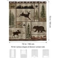 thumbnail image 7 of Rustic Cabin Shower Curtain, Farmhouse Woodland Bear Deer Country Bathroom Decor 72x78 Inch Polyester Fabric Waterproof Bath Curtain with 12 Hooks, 7 of 7