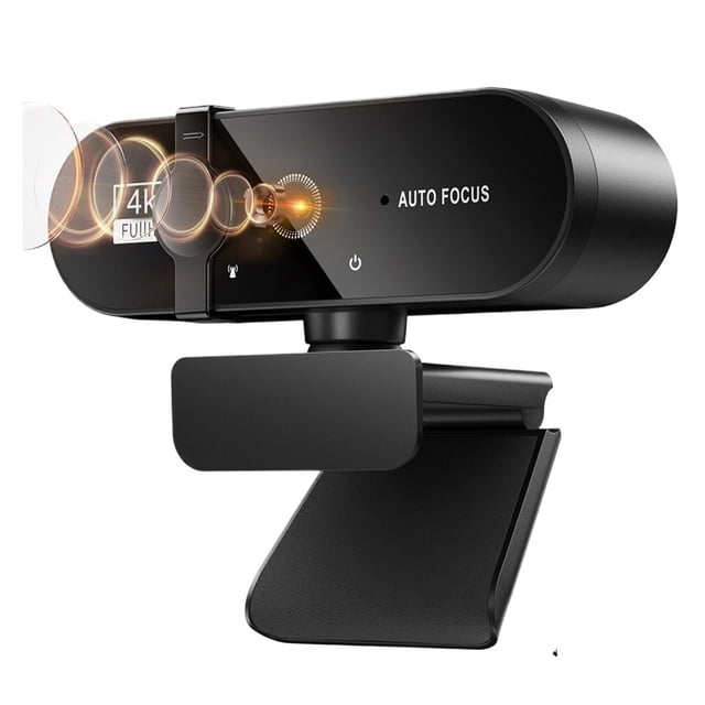 4K Webcam 1080P Mini Camera 2K Full HD Webcam With Microphone 30fps USB Web Cam For Auto Focus PC Laptop Video Shooting Camera ,Easy to Operate