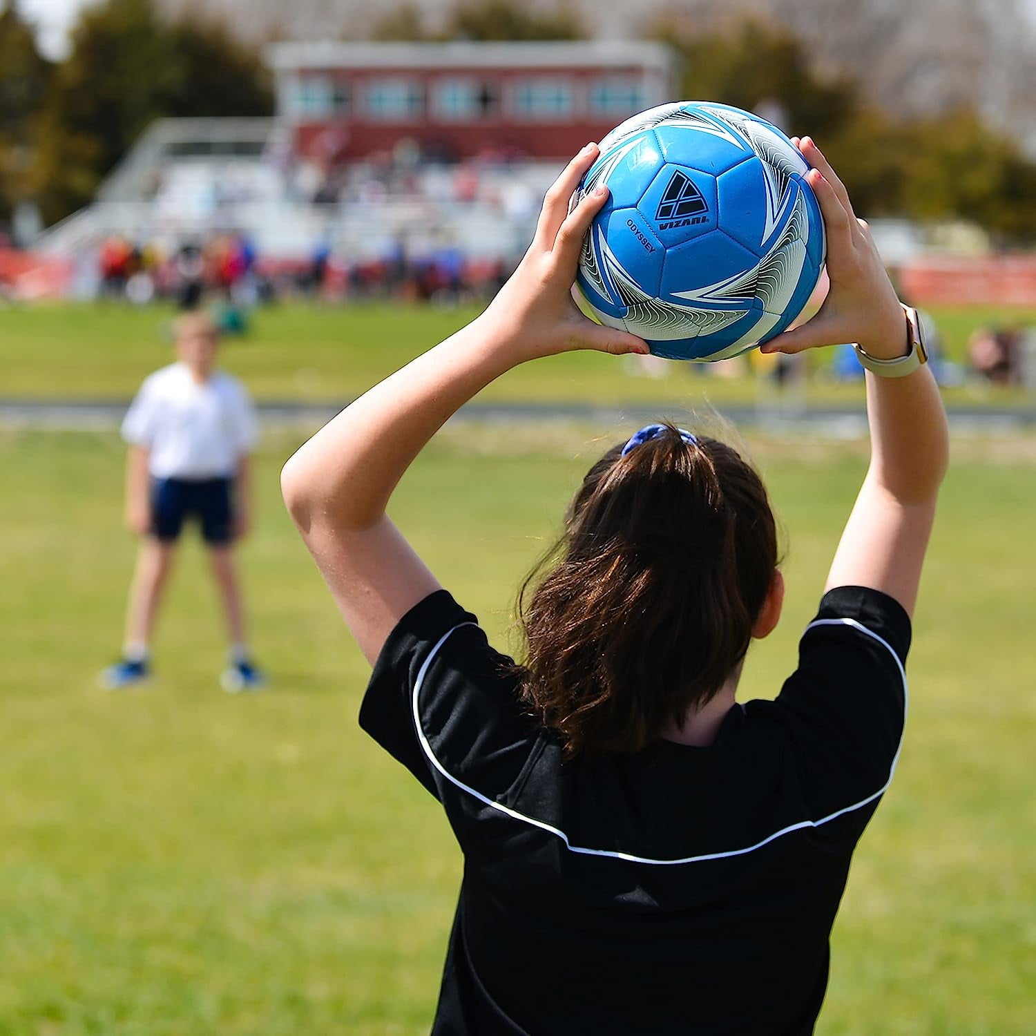 Vizari Odyssey Soccer Ball | Sizes 3, 4, 5 | Durable for Practice & Matches | Indoor & Outdoor Play - BLUE, 5