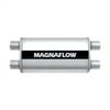 "Magnaflow Exhaust Satin Stainless Steel 2.5"" Dual Oval Muffler 12568"