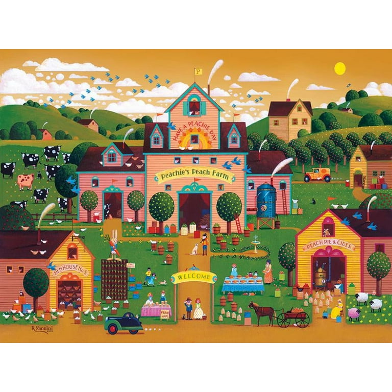 Cocoaページ Ceaco Farm Sweet Farm (Tom Wood) Interlocking Jigsaw Puzzle
