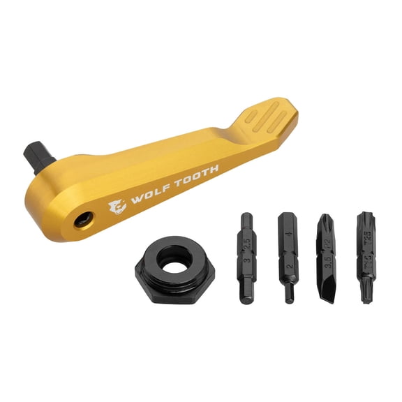 Wolf Tooth Axe Handle Multi-Tool - Gold Minimalist, Lightweight