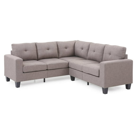 Glory Furniture Newbury Sectional in Gray Color