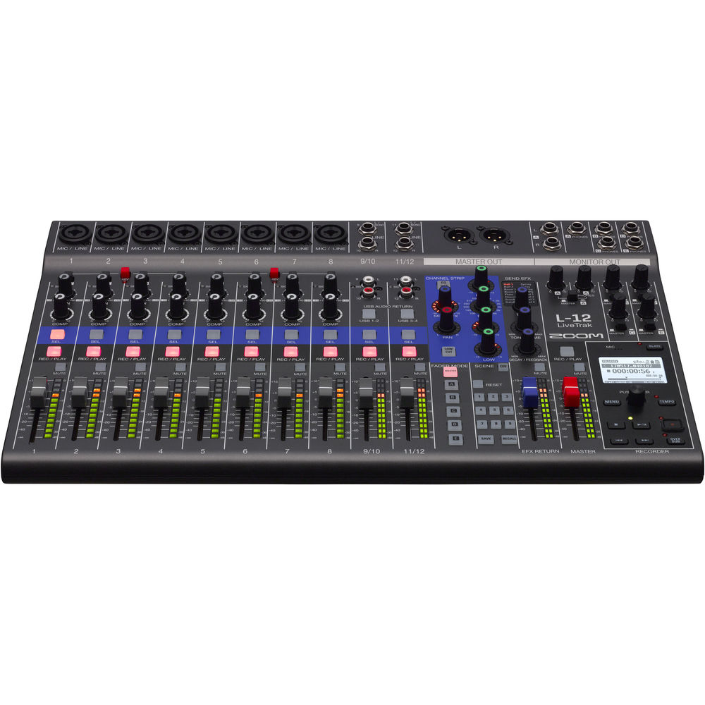 Zoom LiveTrak L-12 - 12-Channel Digital Mixer & Multitrack