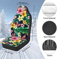 thumbnail image 7 of Uorisanigo Car Seat Covers for Front Seats – High-Back 2 Front Set, Tropical Flower Leaves Automotive Seats Cover, Interior Accessories Covers for Car Truck Van SUV Seat Protection, 7 of 7