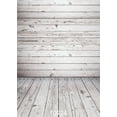 thumbnail image 2 of GreenDecor 5x7ft Grey Wood Wall & Floor Photography Backdrops Newborn Photo Background Studio Props, 2 of 4