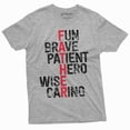 thumbnail image 6 of Men's Father definition T-shirt Father's day Brave Patient hero wise caring dad daddy gift ideas (Medium Navy Blue), 6 of 7