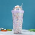 thumbnail image 4 of Clearance! Nomeni Sippy Cups Rainbow Doll Bubble Bubble Strawing Cup Large Capacity Cute Men and Women Students Summer Ice Cup Double Layer Plastic Cup Kitchen Essentials, 4 of 4