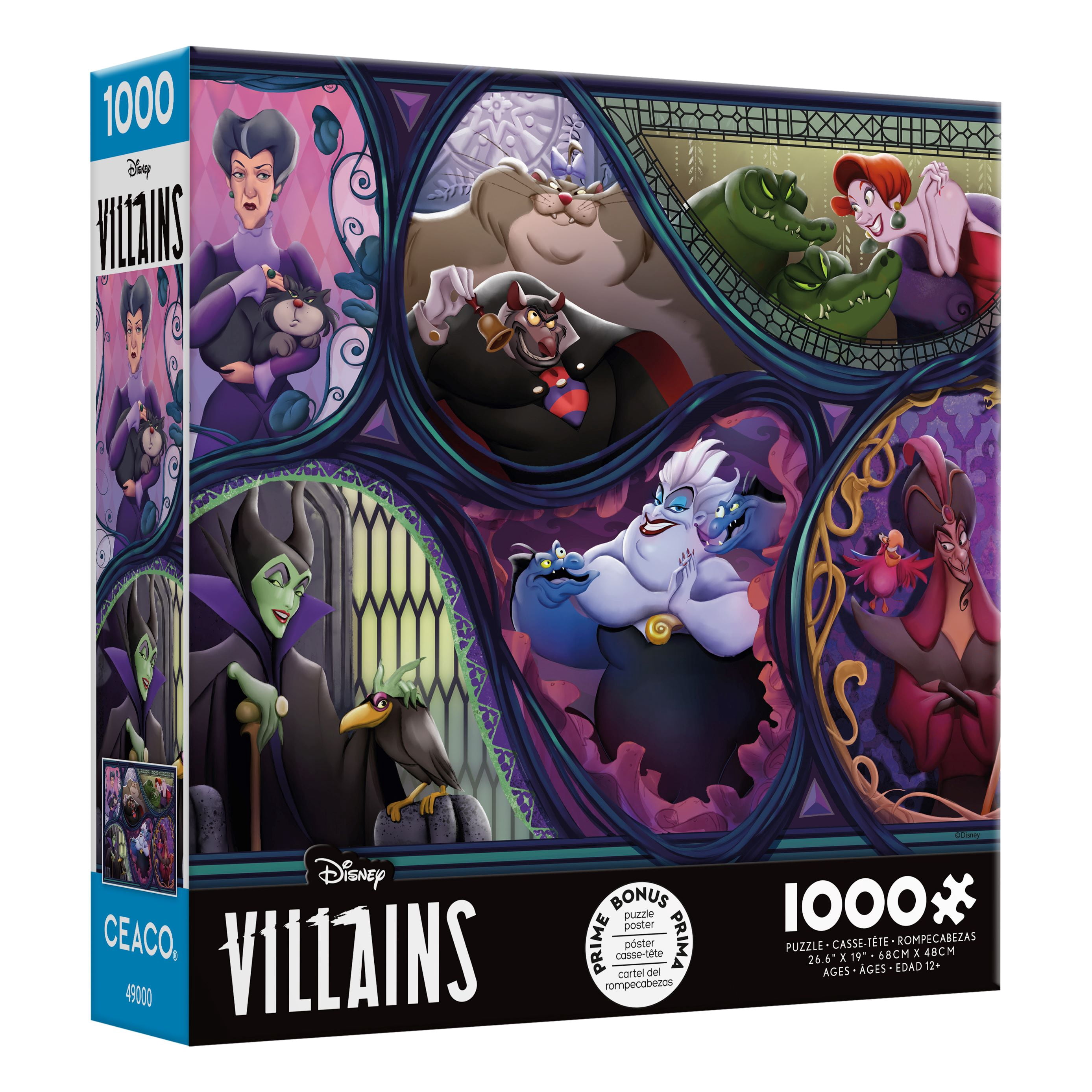 Ceaco 1000 Piece Disney Interlocking Jigsaw Puzzle Store Assortment Puzzle and Image Will Vary
