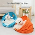 thumbnail image 1 of OUSITAID Animal Nid Conception Semi-Fermée Étanche à l'Humidité Chiens Chats Yourte Style Nid Animaux Fournitures, 1 of 10