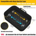 thumbnail image 2 of Forros de Silicona Reutilizables para Freidora de Aire MMH 10QT 2 Piezas Negro, 2 of 7