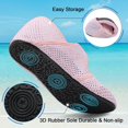 thumbnail image 4 of Water Shoes for Women Men Barefoot Beach Swim Aqua Socks Summer Wide Slides Sandals Quick Dry Pool River Sea Sock Shoes, 4 of 7