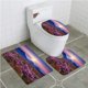 thumbnail image 1 of ABPHQTO Paisaje de las montañas Juego de alfombras de baño de 3 piezas Alfombra de baño Alfombra de contorno y tapa de inodoro ABPHQTO  Cont-CHAPPLE-25484, 1 of 2