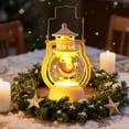 thumbnail image 3 of Taqqpue Christmas Snow Globe Water Lantern with Santa Claus and Snowman Lighted Holiday Decoration for Tabletop Display for Family and Friends, 3 of 4