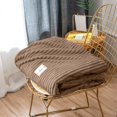 thumbnail image 4 of Clearance Under $5!Yyuenw Fleece Throw Blanket for Couch - 300GSM Soft & Warm Fluffy Yellow Blanket, Decorative and Giftable Striped Blankets for Women, Men, 40"x47", 4 of 5