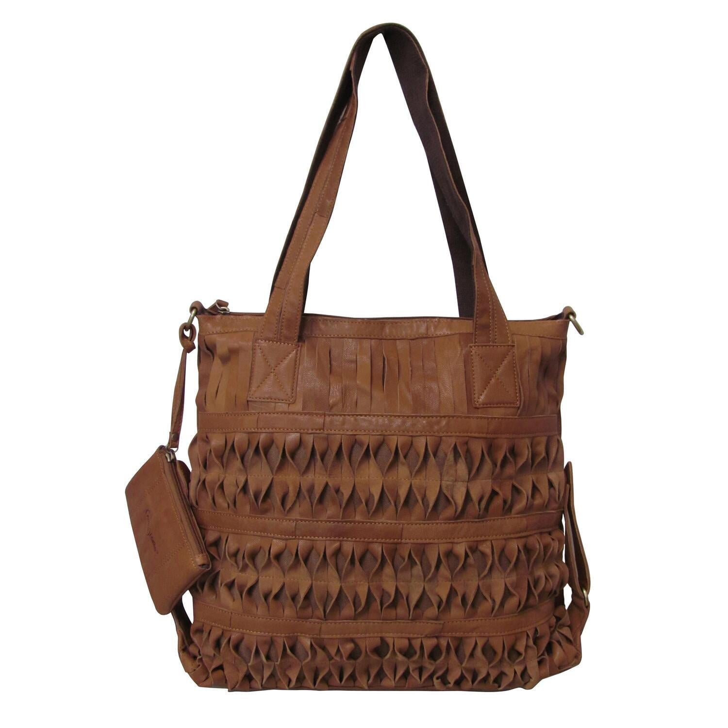 Amerileather Beckett Woven Handbag Amerileather Beckett Woven Handbag
