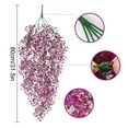 thumbnail image 5 of ZhyrZng 2pcs Artificial Hanging Plants Indoor, Vivid Fake Vines with Mini Flowers, Hanging Plants Wall Purple Faux Ferns for Wall House Indoor Outdoor Room Home Decor, 5 of 7