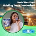 thumbnail image 2 of Walex Porta-Pak Black Holding Tank Deodorizer & Portion Control System Drop-Ins - Rapid Breakdown of Waste & Paper, Odor Prevention, Cleans Tank & Sensors - Lavender Breeze, 10-Pack, 2 of 6