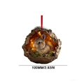 thumbnail image 2 of RXIRUCGD Acrylic Forest Animal Ornaments with Detailed Craftsmanship, Christmas Tree Decorations for Seasonal Home Display, Nature-Inspired Holiday Gift Collection, 2 of 5